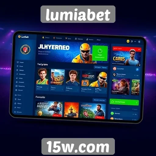 Revisão da interface do usuário da Lumiabet